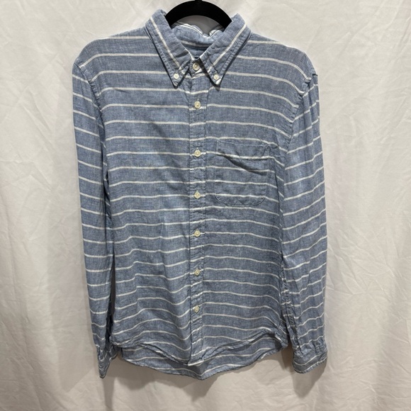 Abercrombie & Fitch Other - Abercrombie & Fitch Striped Linen Button Down Shirt S Coastal Lightweight Preppy